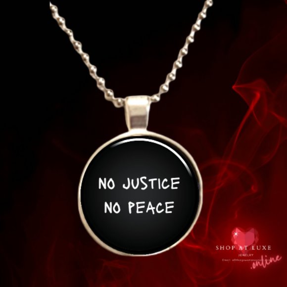 No Justice No Peace Protest Necklace - Picture 1 of 11